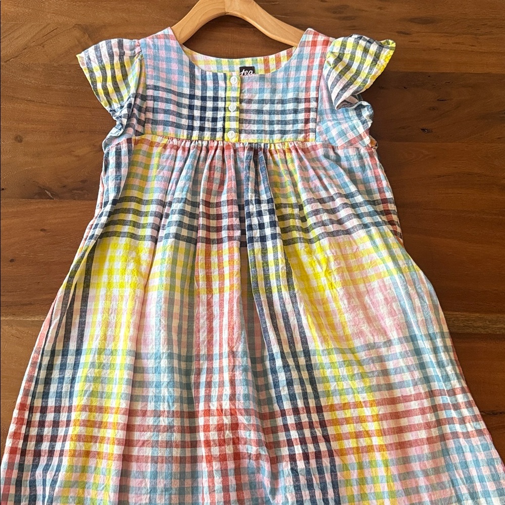 Tea Collection Colorful Plaid Dress
